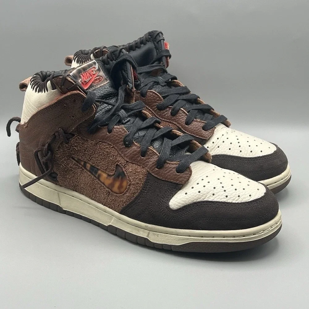 2020 Nike Dunk High Bodega Legend Fauna Brown Retro Shoes - Men's Size 10 USED